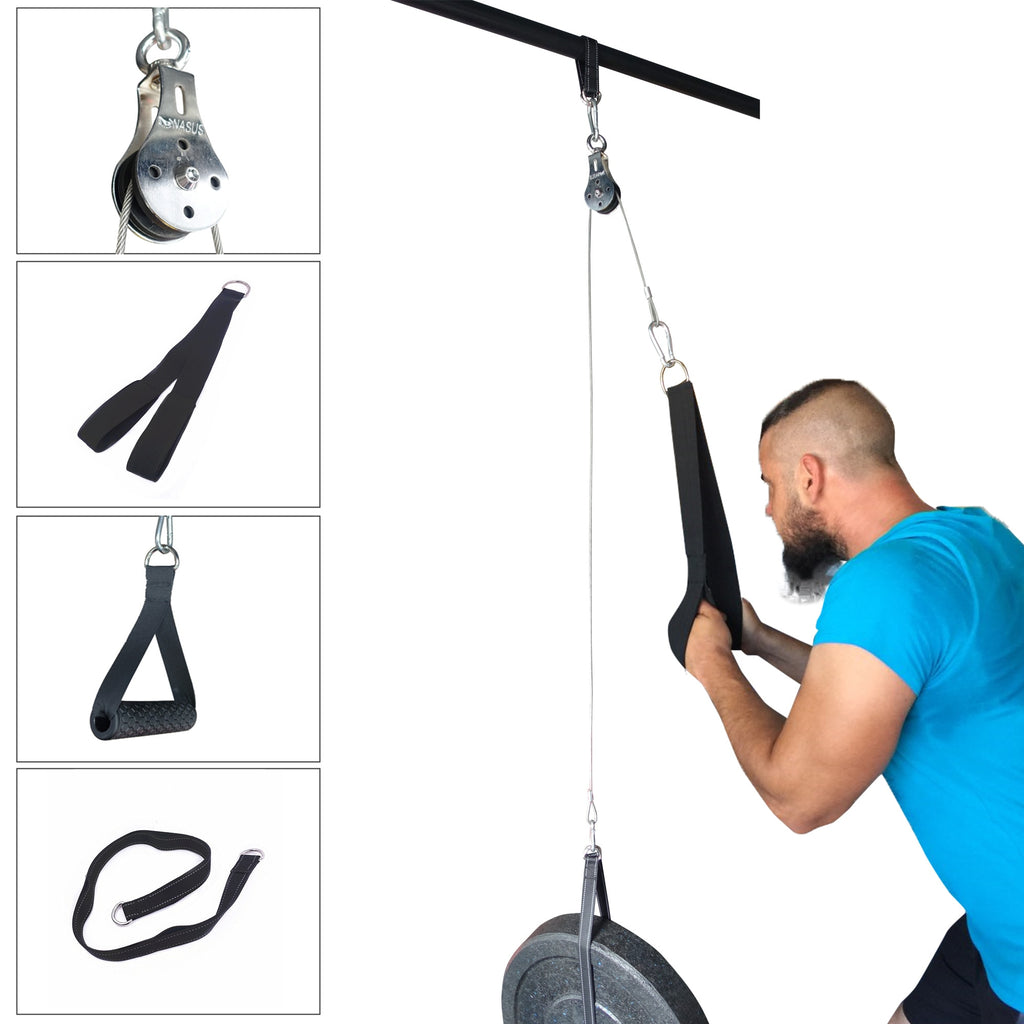 DIY cable pulley system for a pull-up bar — Work Out Wars product photo 1