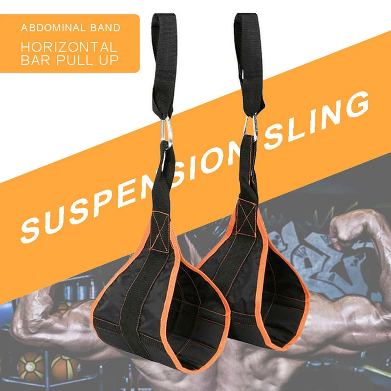 Hanging Ab Straps (Pair) — Leg Raises & Core Work | Work Out Wars