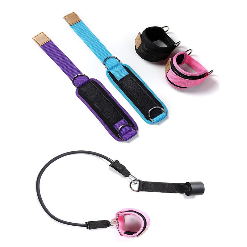 Ankle cuff kit with resistance band and door anchor — Work Out Wars product photo 4