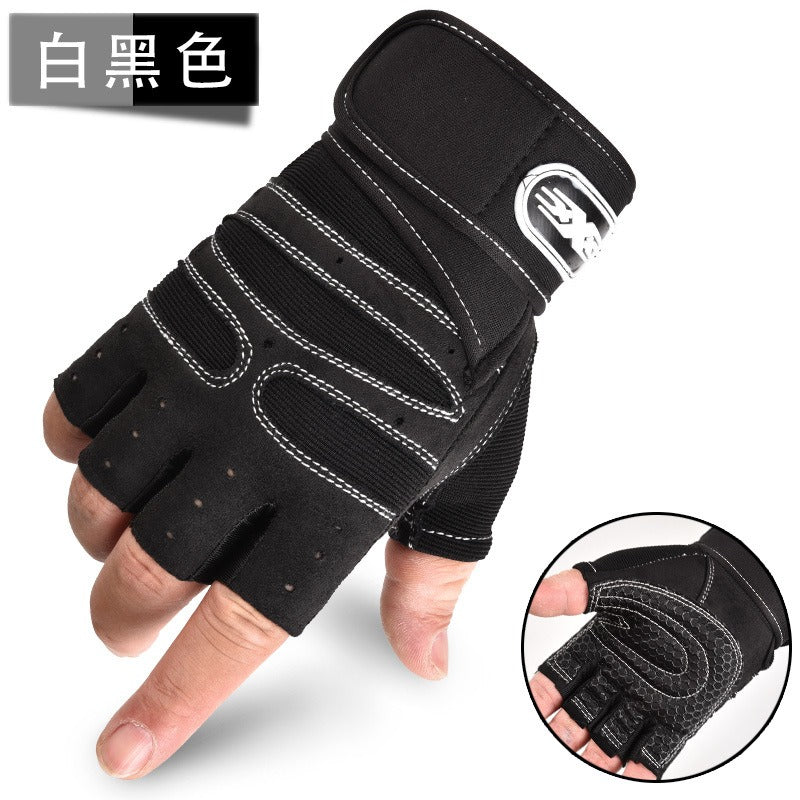 Half-Finger Lifting Gloves — Padded Palm | Work Out Wars