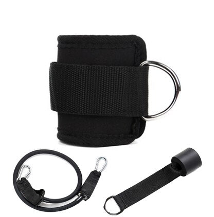 Ankle cuff kit with resistance band and door anchor — Work Out Wars product photo 7