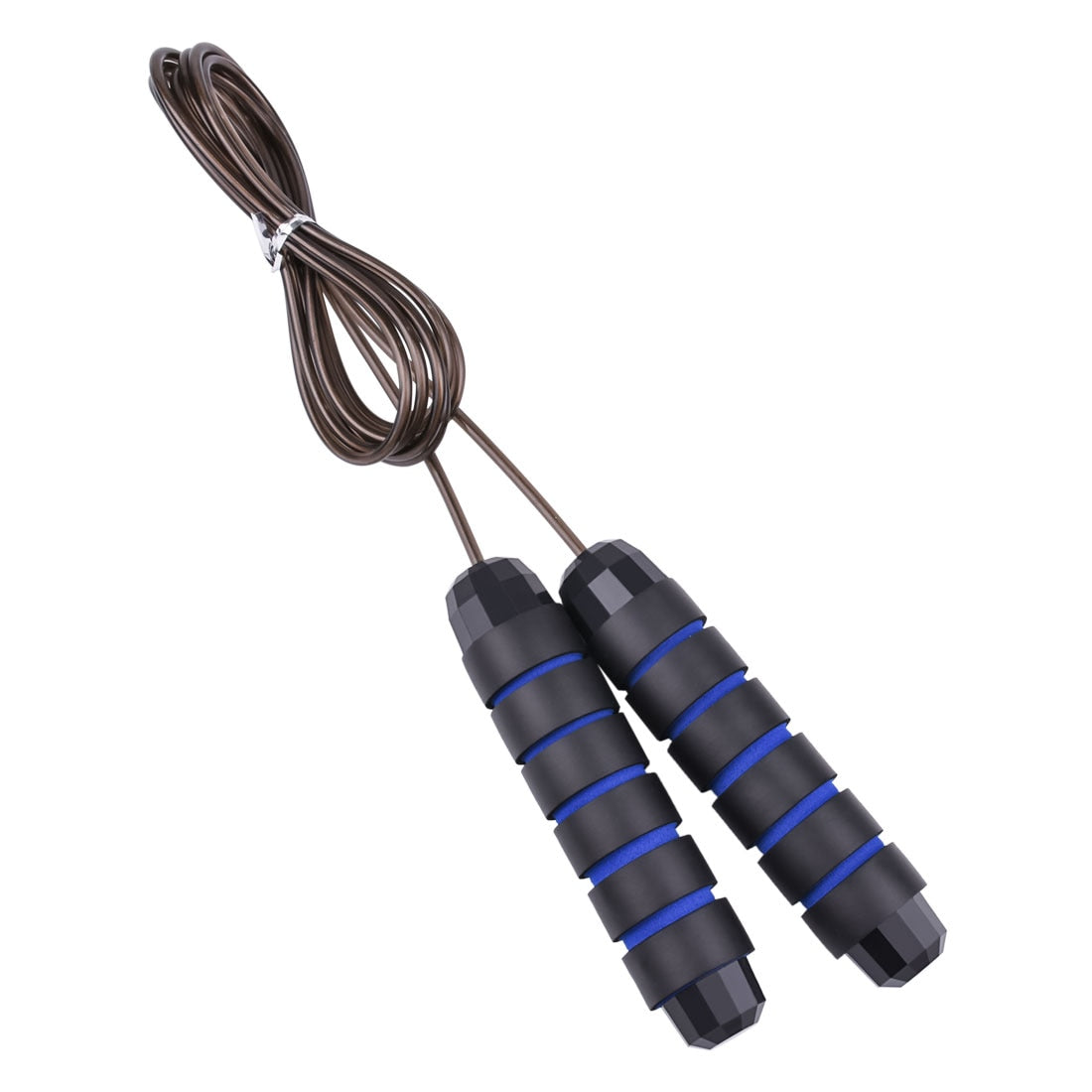 Ball-bearing steel cable speed skipping rope, adjustable length — Work Out Wars