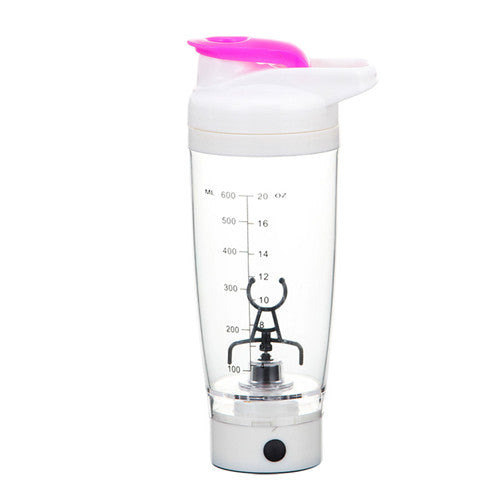 Auto-Mixing Electric Protein Shaker — 600ml Self-Stirring Bottle | Work Out Wars