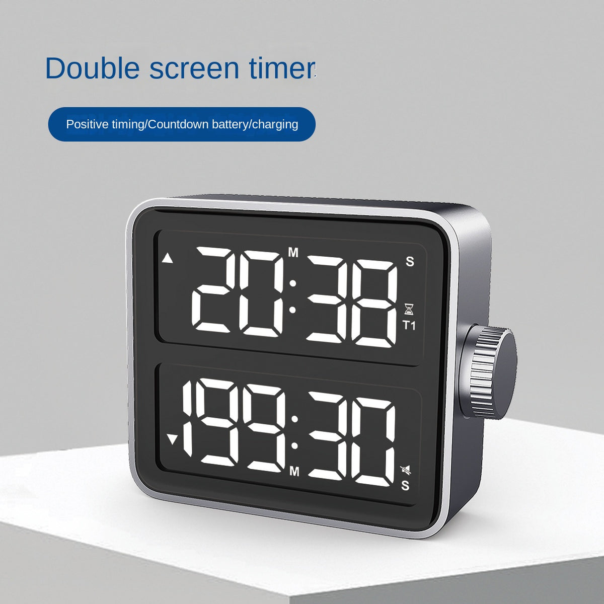 Gym Timer - Dual Screen Count-Up and Countdown, 199 Min | Work Out Wars