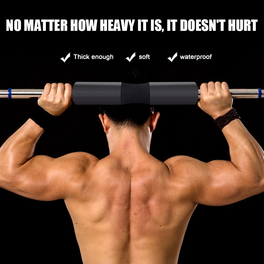 Barbell Squat Pad with Straps - Foam Bar Pad for Squats and Hip Thrusts