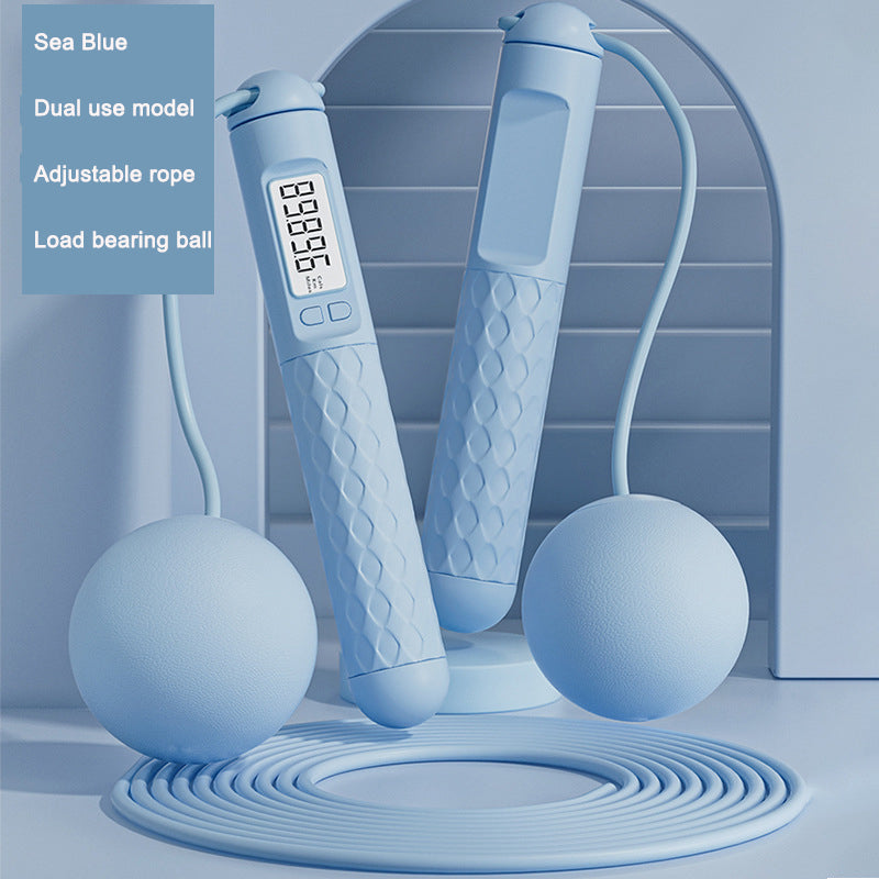 Digital jump rope with rep counter in the handle, rope and cordless options — Work Out Wars