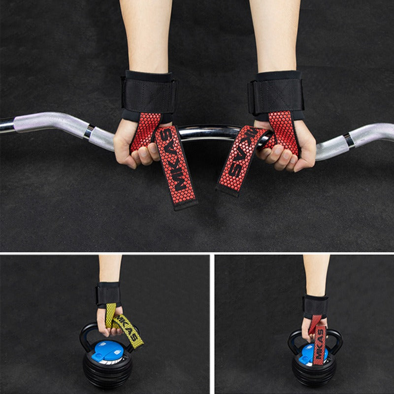 Grip Lock Lifting Straps - Weightlifting Wrist Wraps | Work Out Wars