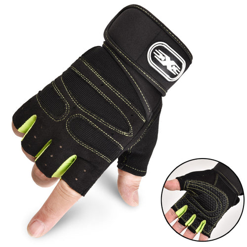 Half-Finger Lifting Gloves — Padded Palm | Work Out Wars