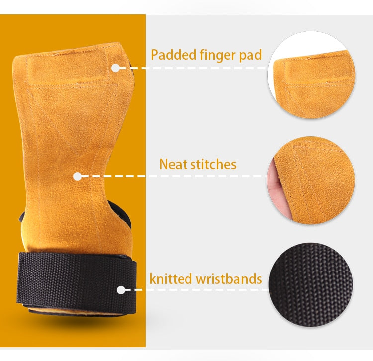 Leather Bar Grips (Pair) — Pull-Ups & Bar Work | Work Out Wars