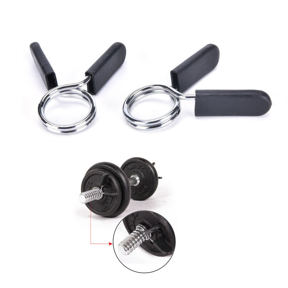 Barbell Spring Collars (Pair) — 28mm Standard Bars | Work Out Wars