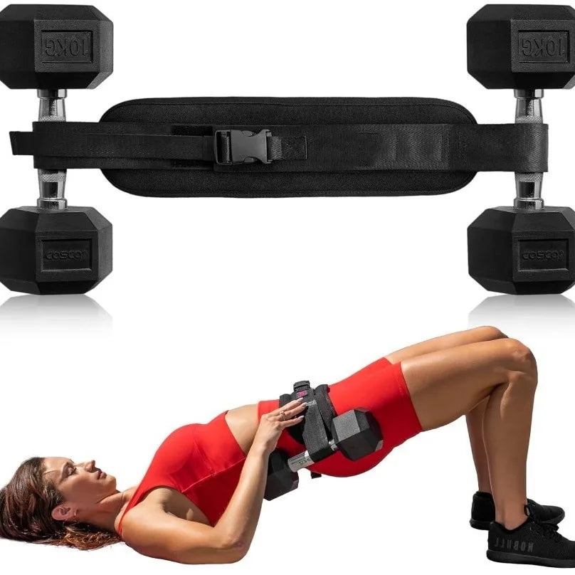 Hip Thrust Belt — Dumbbell Holder for Glute Bridges | Work Out Wars