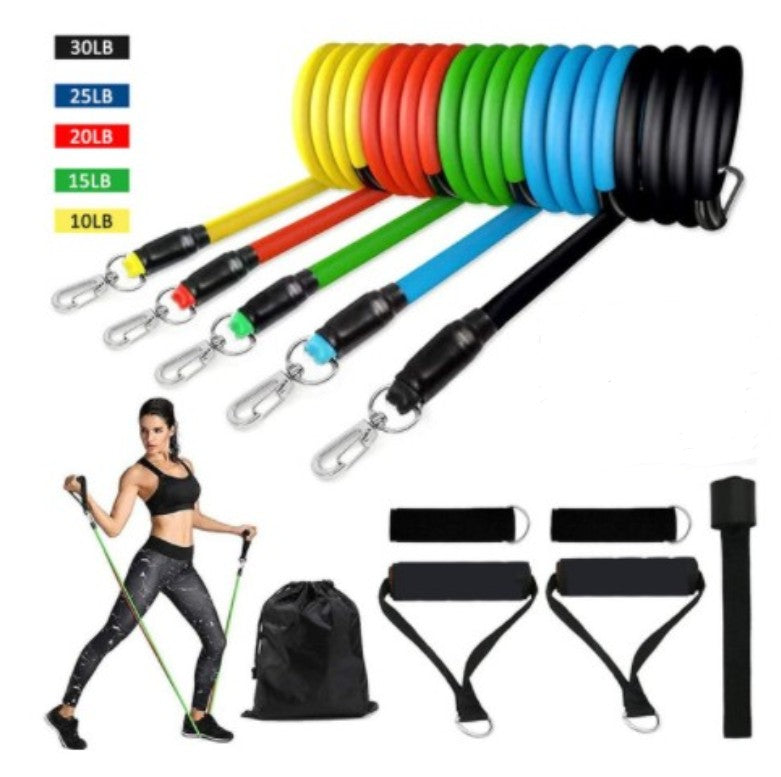 Resistance Band Set with Door Anchor — Home Workout Kit | Work Out Wars