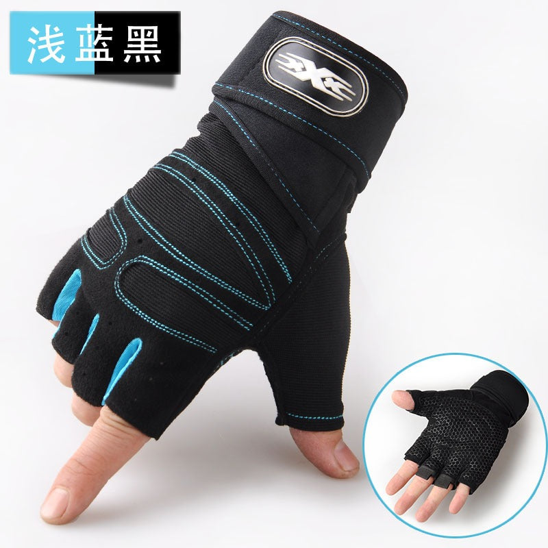 Half-Finger Lifting Gloves — Padded Palm | Work Out Wars