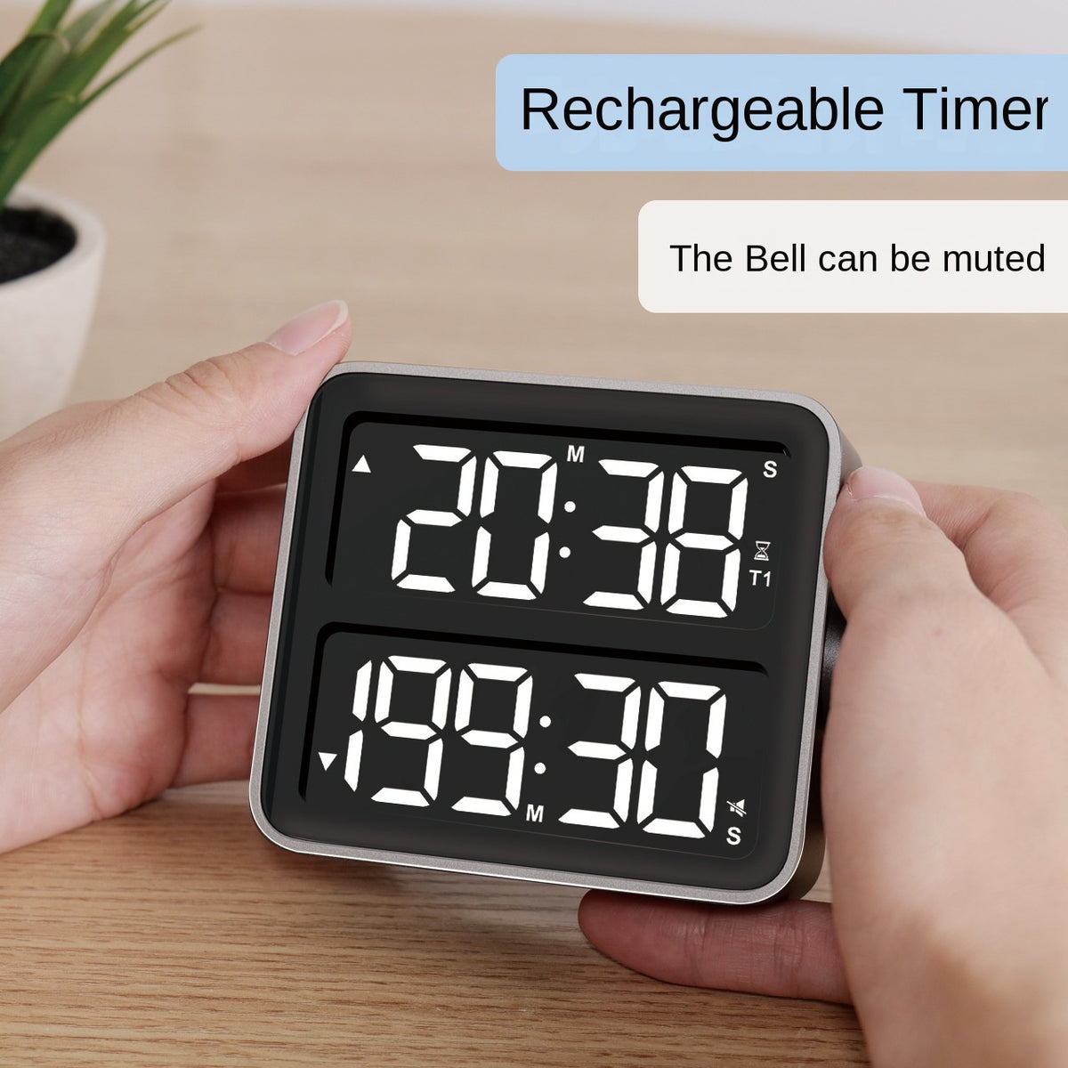 Gym Timer - Dual Screen Count-Up and Countdown, 199 Min | Work Out Wars