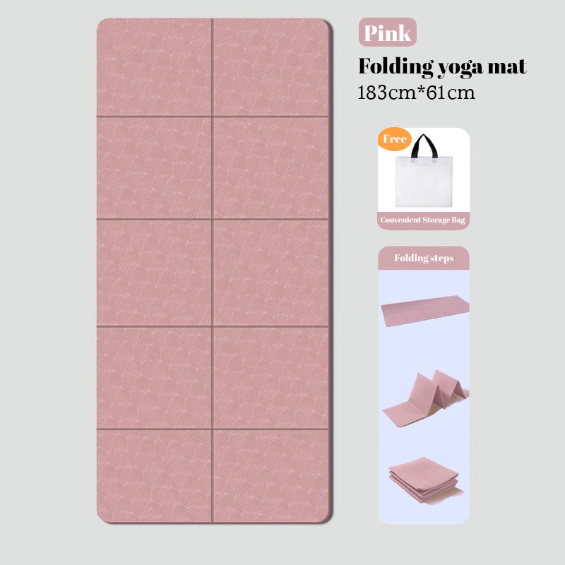 Foldable Exercise Mat — Double-Sided Non-Slip TPE | Work Out Wars
