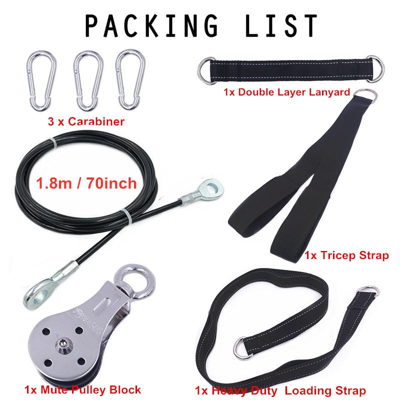 DIY cable pulley system for a pull-up bar — Work Out Wars product photo 7