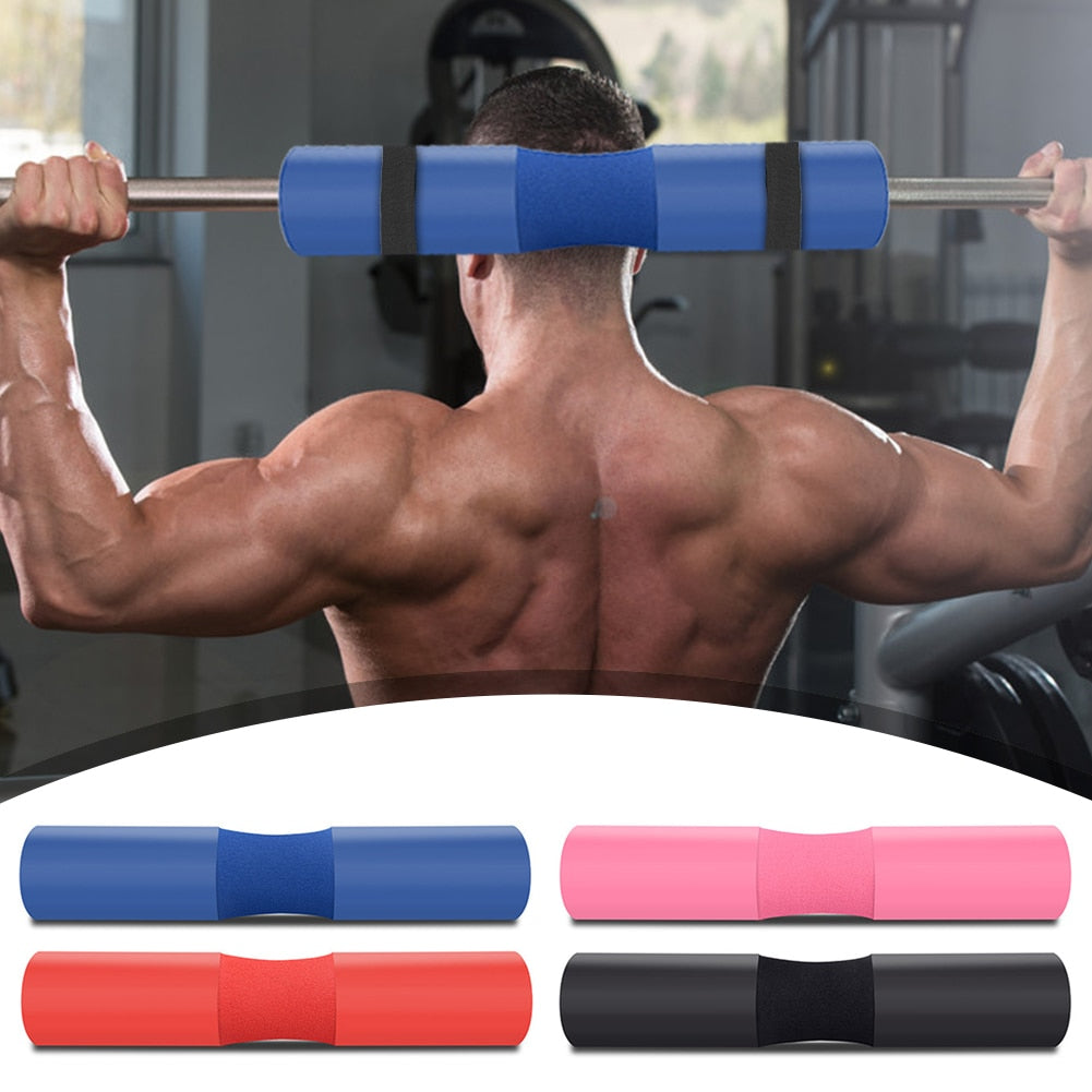 Barbell Squat Pad with Straps - Foam Bar Pad for Squats and Hip Thrusts