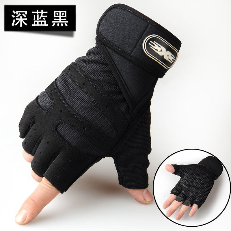 Half-Finger Lifting Gloves — Padded Palm | Work Out Wars