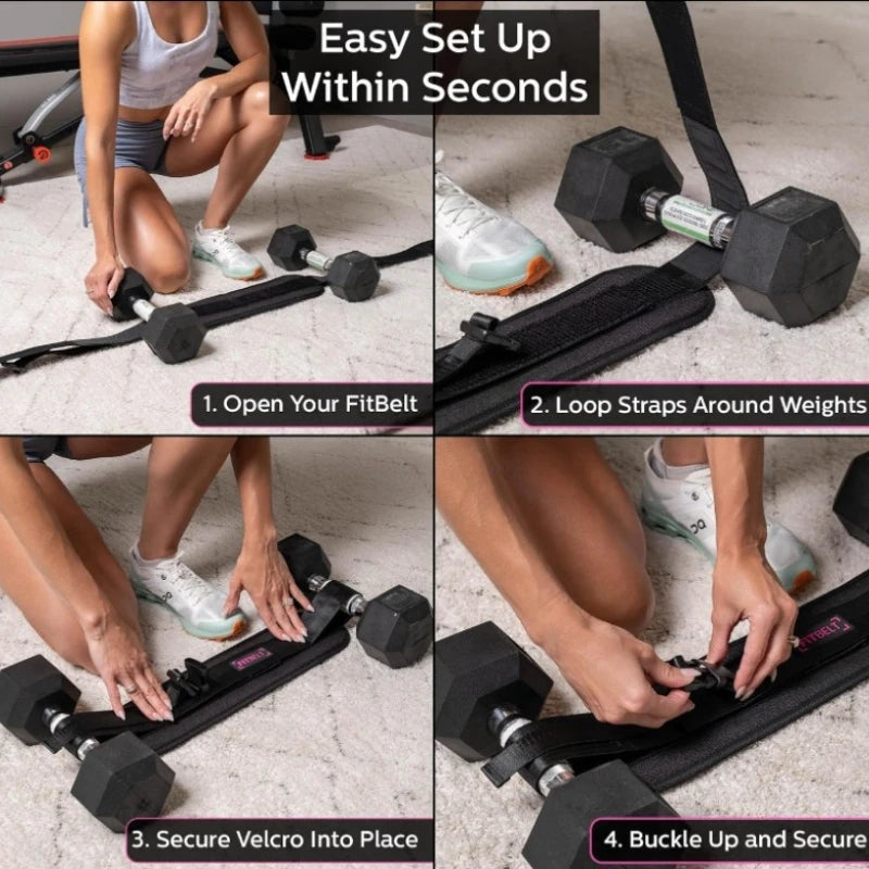 Hip Thrust Belt — Dumbbell Holder for Glute Bridges | Work Out Wars