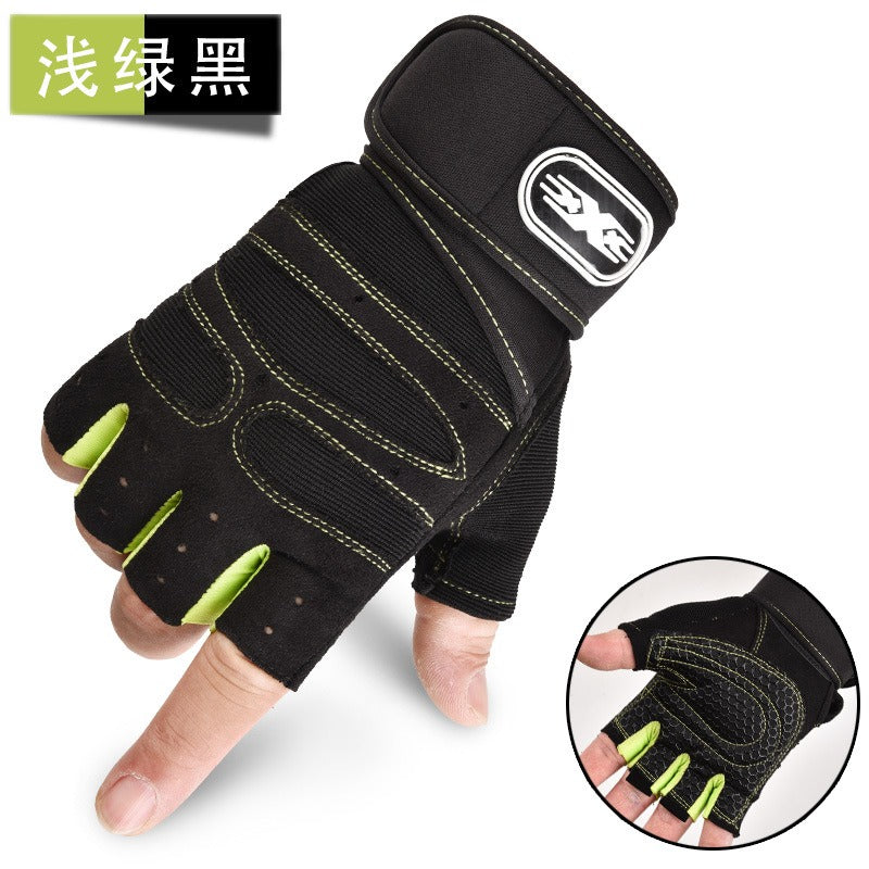Half-Finger Lifting Gloves — Padded Palm | Work Out Wars