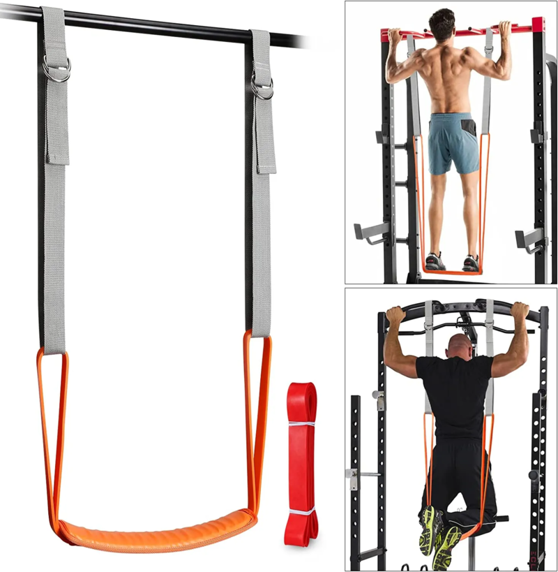 Pull-up assistance band set with foot cradle — Work Out Wars product photo 1