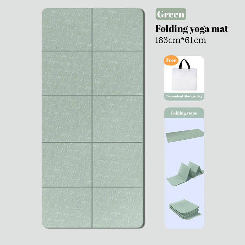 Foldable Exercise Mat — Double-Sided Non-Slip TPE | Work Out Wars