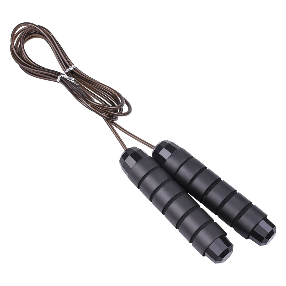 Ball-bearing steel cable speed skipping rope, adjustable length — Work Out Wars