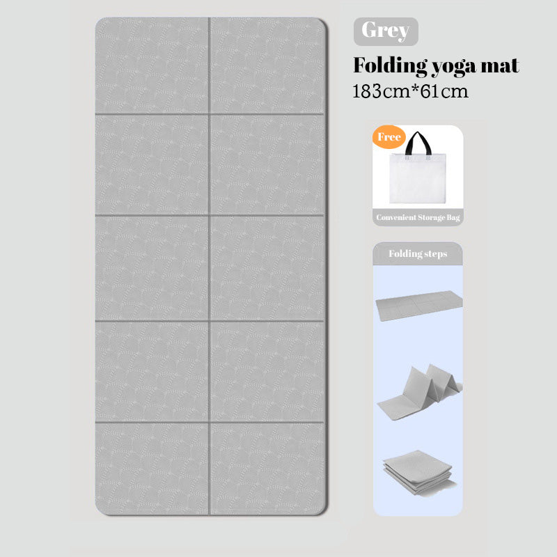Foldable Exercise Mat — Double-Sided Non-Slip TPE | Work Out Wars
