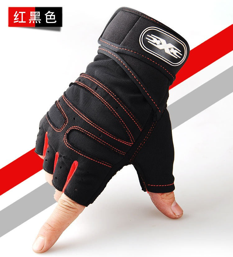 Half-Finger Lifting Gloves — Padded Palm | Work Out Wars