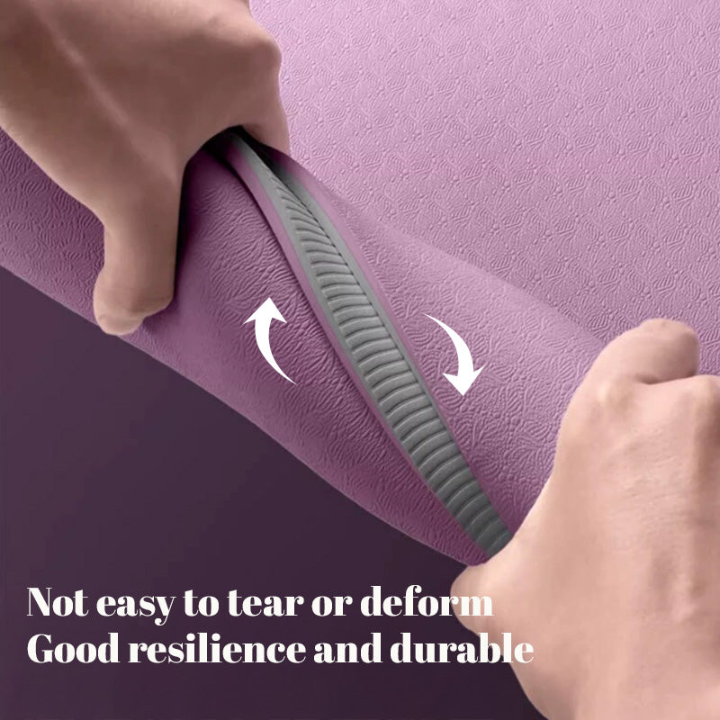 Foldable Exercise Mat — Double-Sided Non-Slip TPE | Work Out Wars