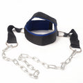 Neck harness head strap with chain
