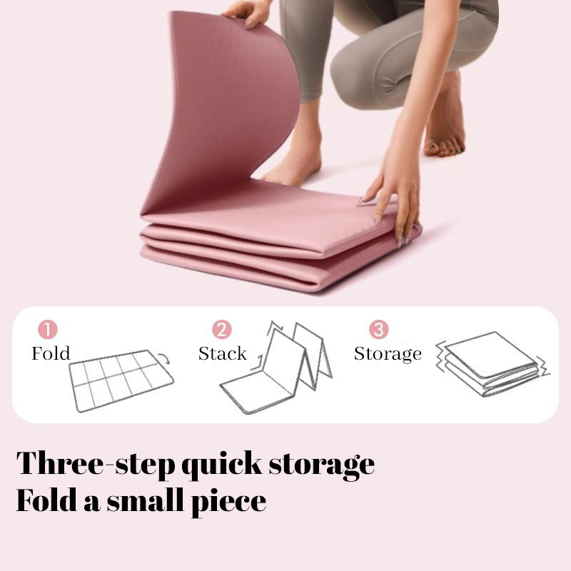 Foldable Exercise Mat — Double-Sided Non-Slip TPE | Work Out Wars
