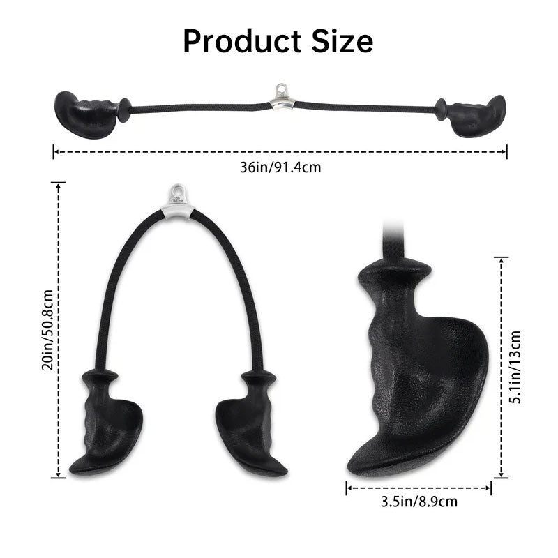 Tricep rope attachment for cable machines — Work Out Wars product photo 8