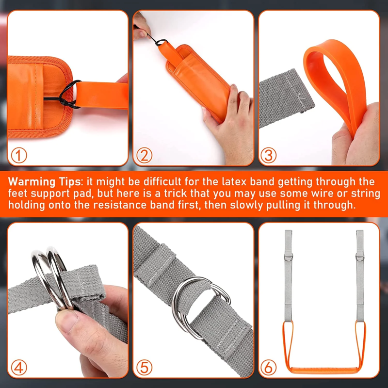 Pull-up assistance band set with foot cradle — Work Out Wars product photo 7