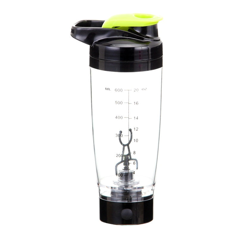 Auto-Mixing Electric Protein Shaker — 600ml Self-Stirring Bottle | Work Out Wars