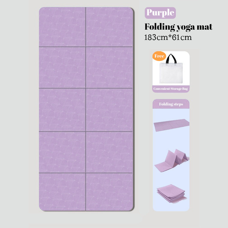 Foldable Exercise Mat — Double-Sided Non-Slip TPE | Work Out Wars