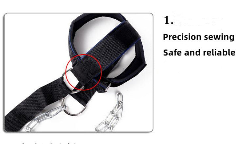 Neck harness adjustment detail