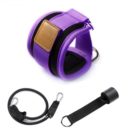 Ankle cuff kit with resistance band and door anchor — Work Out Wars product photo 10
