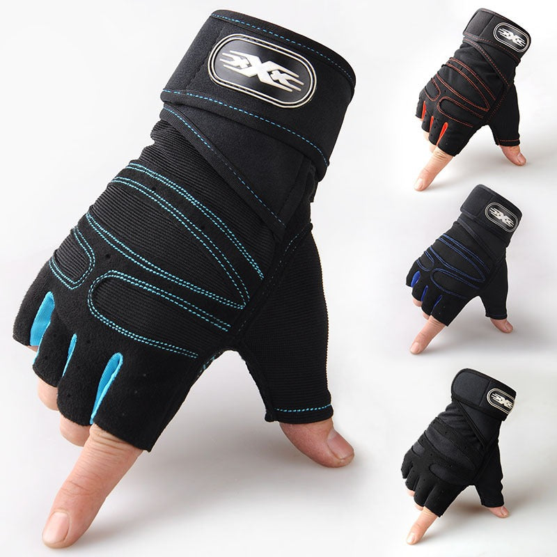 Half-Finger Lifting Gloves — Padded Palm | Work Out Wars