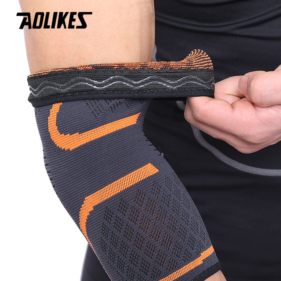 Elbow compression sleeve shown from the side