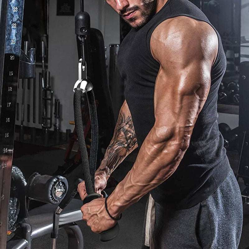 Tricep rope attachment for cable machines — Work Out Wars product photo 2