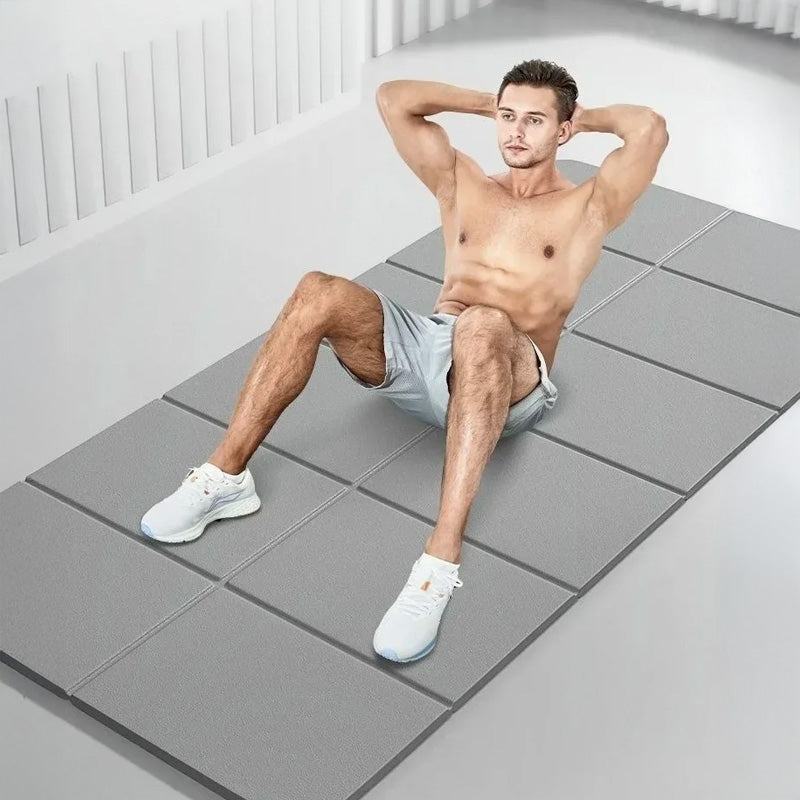 Foldable Exercise Mat — Double-Sided Non-Slip TPE | Work Out Wars