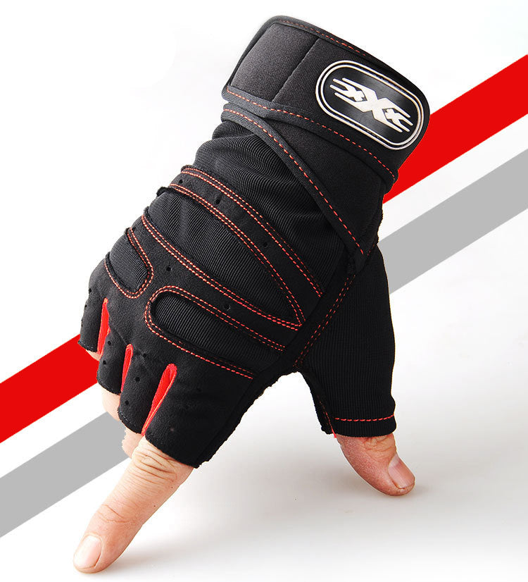 Half-Finger Lifting Gloves — Padded Palm | Work Out Wars
