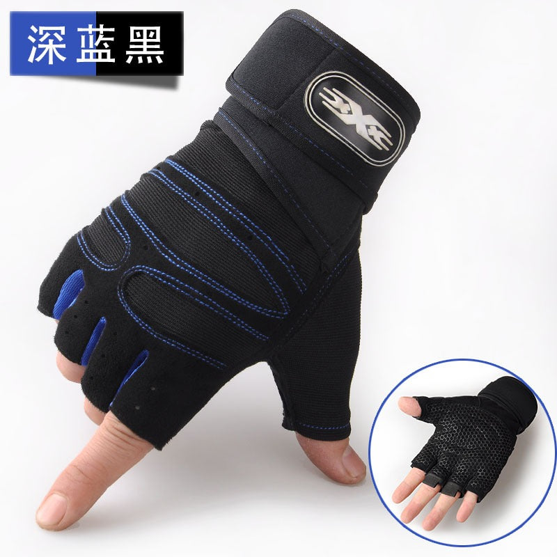 Half-Finger Lifting Gloves — Padded Palm | Work Out Wars