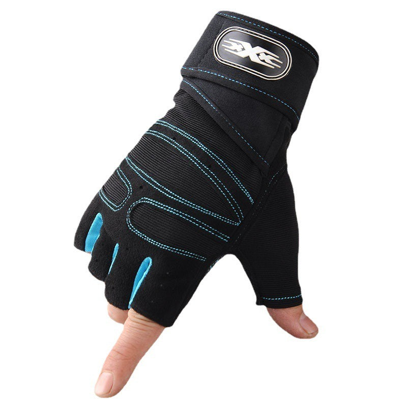 Half-Finger Lifting Gloves — Padded Palm | Work Out Wars