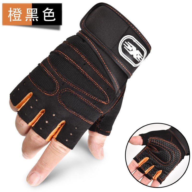 Half-Finger Lifting Gloves — Padded Palm | Work Out Wars