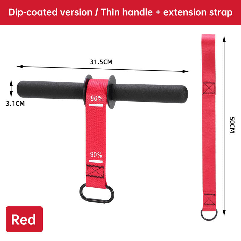 Wrist roller in use for forearm training