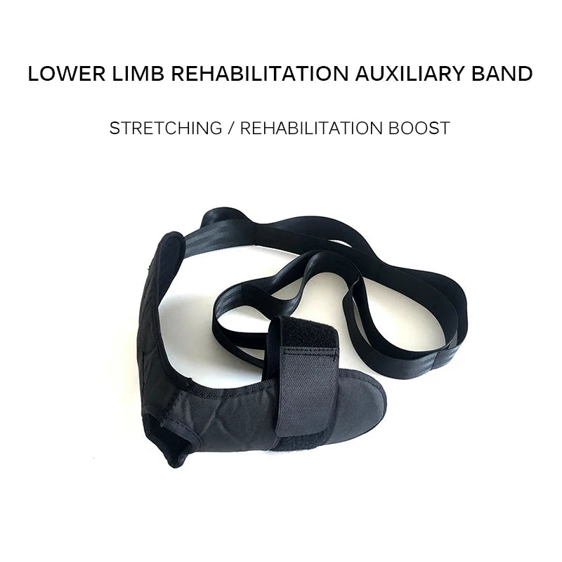 Leg stretching strap folded for storage