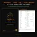 Bull Bulk 4-Week Meal Plan cover and shopping list